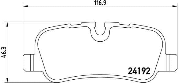 Brake Pad Set, disc brake PRIME LINE P44019