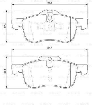 Brake Pad Set, disc brake 0986424758