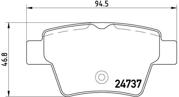 Brake Pad Set, disc brake PRIME LINE P61100
