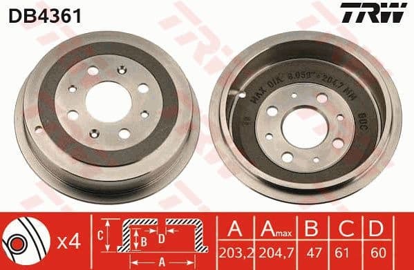 Brake Drum DB4361