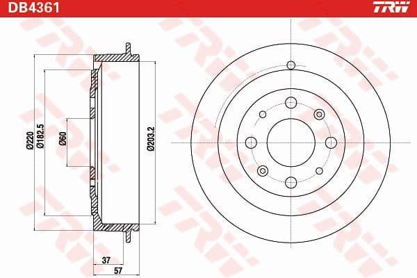Brake Drum DB4361 - image 2