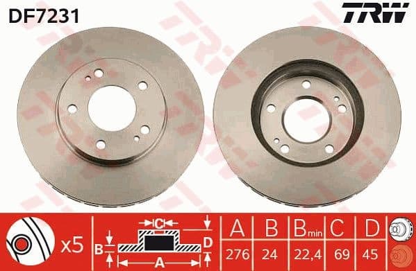 Brake Disc DF7231