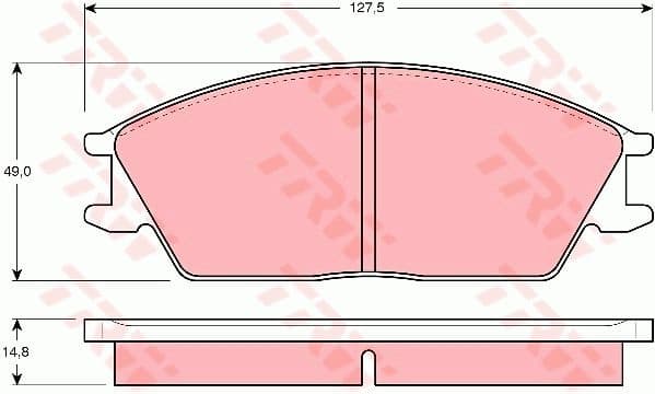Brake Pad Set, disc brake GDB373