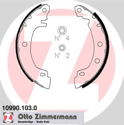 Brake Shoe Set 10990.103.0 - image 2