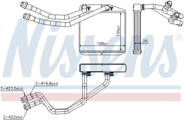 Heat Exchanger, interior heating 71163 - image 2