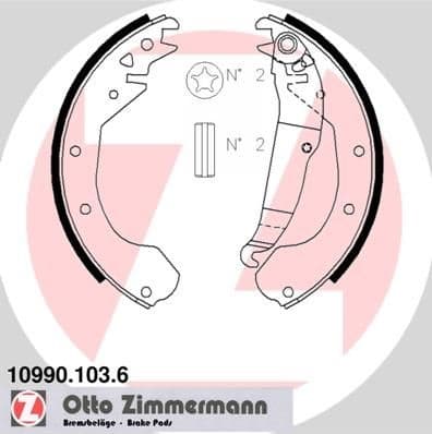 Brake Shoe Set 10990.103.6 - image 2