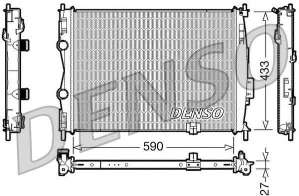 Radiator, engine cooling DRM46019