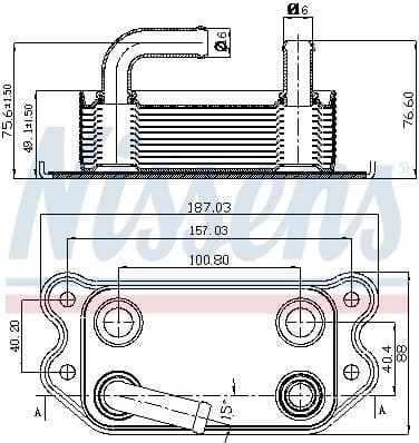 Oil Cooler, engine oil 90714