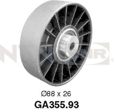 Deflection/Guide Pulley, V-ribbed belt GA355.93