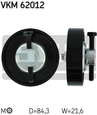 Belt Tensioner, V-ribbed belt VKM 62012