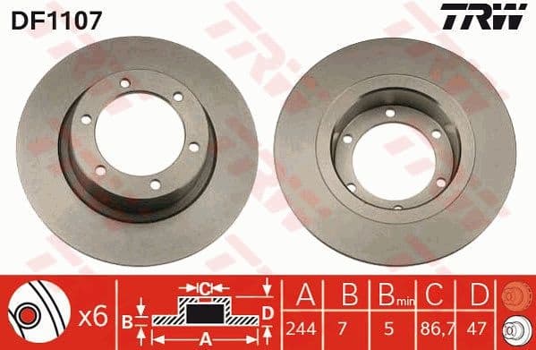 Brake Disc DF1107