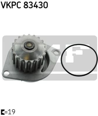 Water Pump, engine cooling Aquamax VKPC 83430