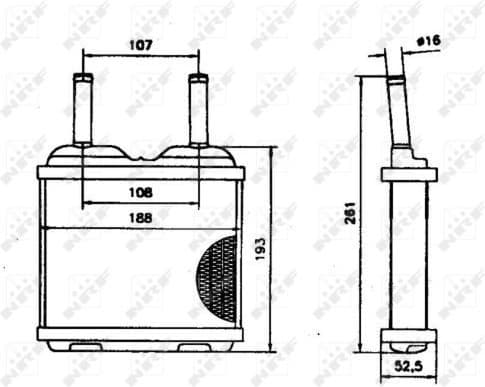 Heat Exchanger, interior heating 52113