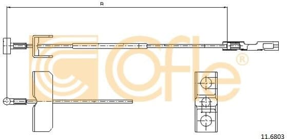 Cable Pull, parking brake 11.6803