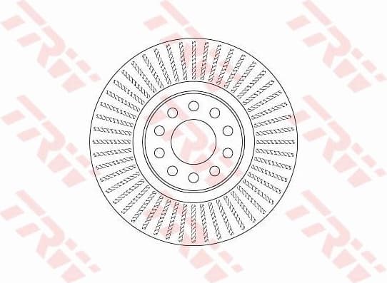 Brake Disc TRW SINGLE DF6742S - image 2