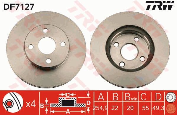Brake Disc DF7127