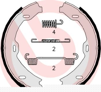 Brake Shoe Set, parking brake ESSENTIAL LINE S50518