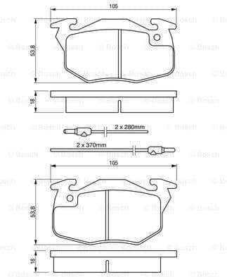 Brake Pad Set, disc brake 0986460983 - image 7