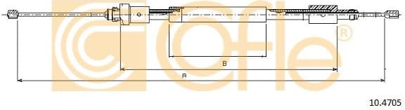 Cable Pull, parking brake 10.4705 - image 2