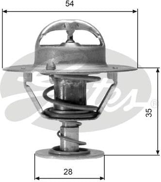 Thermostat, coolant TH04277