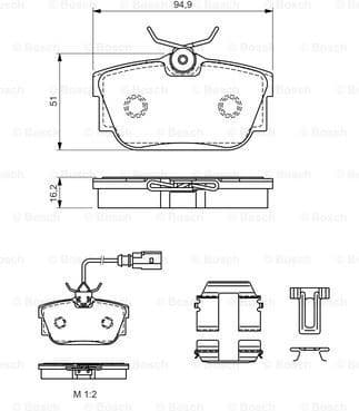 Brake Pad Set, disc brake 0986494529 - image 8