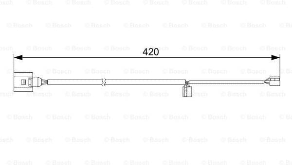 Warning Contact, brake pad wear 1987473012 - image 5