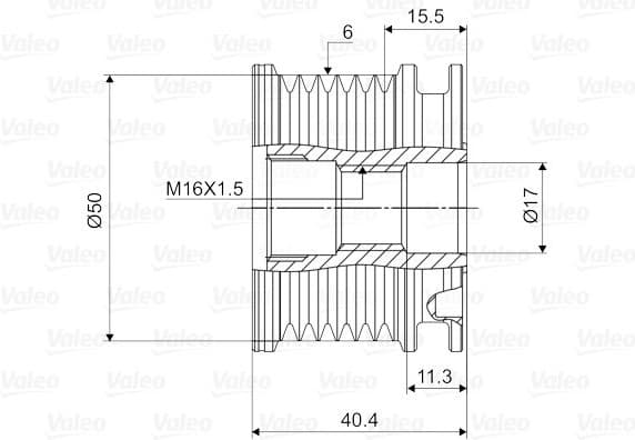 Alternator Freewheel Clutch VALEO NEW SPARE PART 588020 - image 2