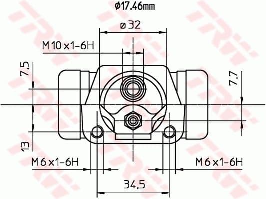Wheel Brake Cylinder BWC187 - image 2