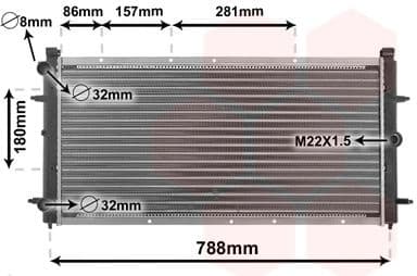 Radiator, engine cooling 58002114