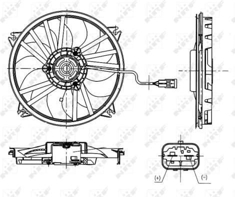 Fan, engine cooling 47665