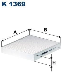 Filter, cabin air K1369