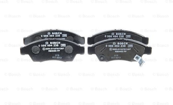 Brake Pad Set, disc brake 0986494238