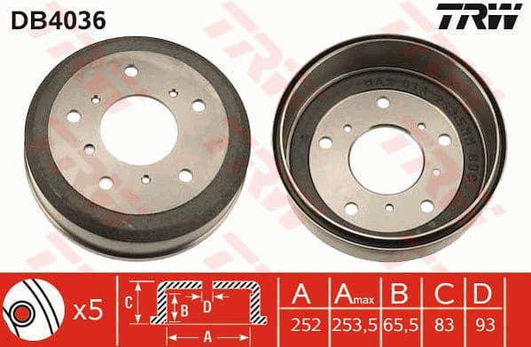 Brake Drum DB4036