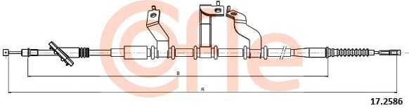 Cable Pull, parking brake 17.2586