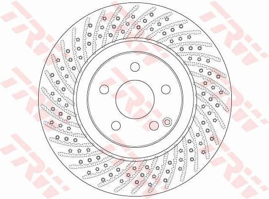Brake Disc TRW SINGLE DF6433S
