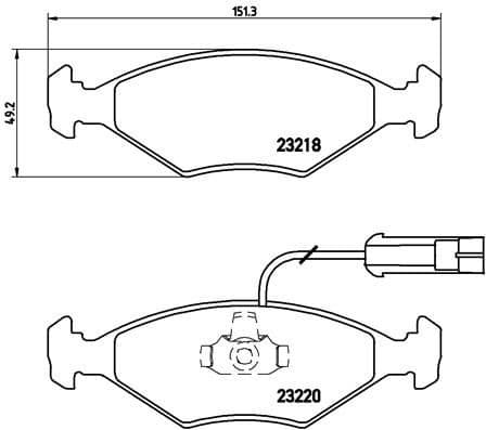 Brake Pad Set, disc brake PRIME LINE P23056