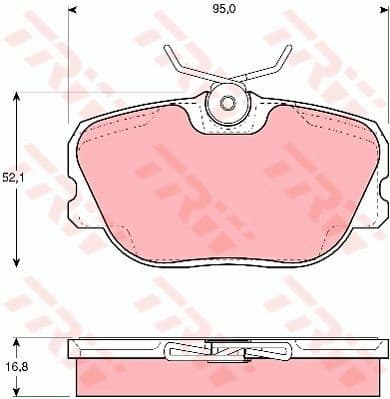 Brake Pad Set, disc brake GDB460