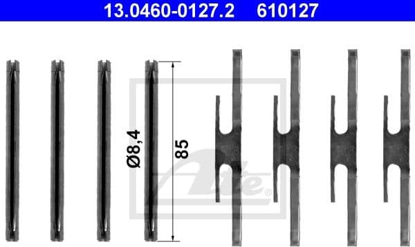Accessory Kit, disc brake pad 13.0460-0127.2