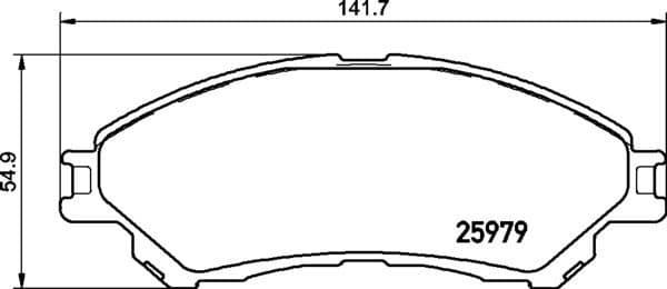 Brake Pad Set, disc brake PRIME LINE P79032