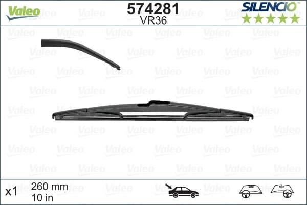 Wiper Blade SILENCIO REAR 574281