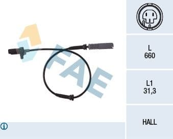 Sensor, wheel speed 78044