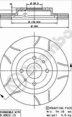 Brake Disc XTRA LINE - Max 09.8903.75