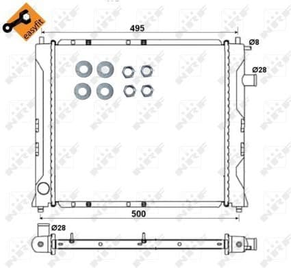 Radiator, engine cooling EASY FIT 58107 - image 2