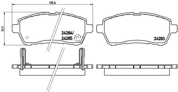 Brake Pad Set, disc brake PRIME LINE P16013