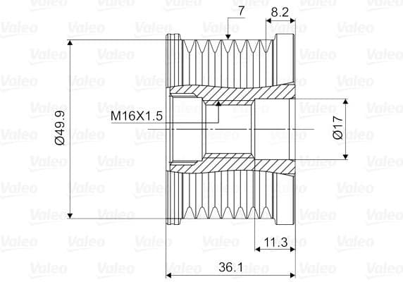 Alternator Freewheel Clutch VALEO NEW SPARE PART 588040 - image 2