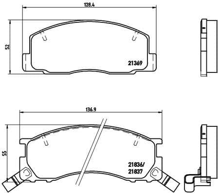 Brake Pad Set, disc brake PRIME LINE P83029