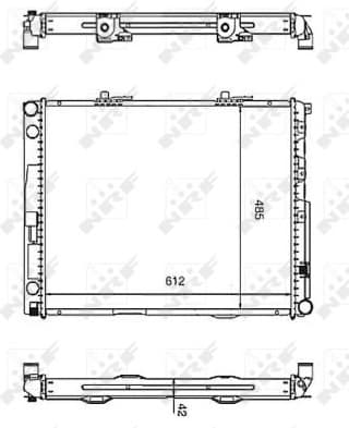 Radiator, engine cooling EASY FIT 58253 - image 2