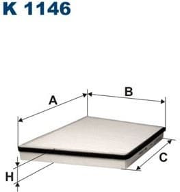 Filter, cabin air K1146
