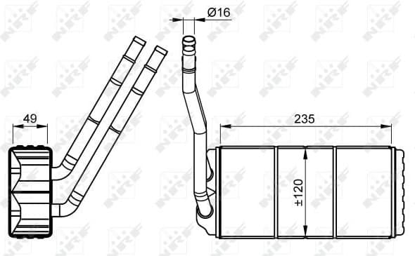 Heat Exchanger, interior heating 54264