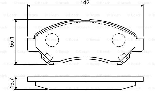 Brake Pad Set, disc brake 0986494936 - image 7